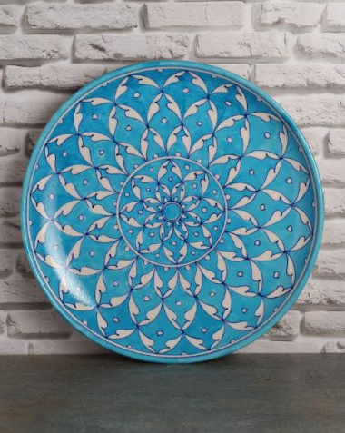 Blue Pottery Wall Plate