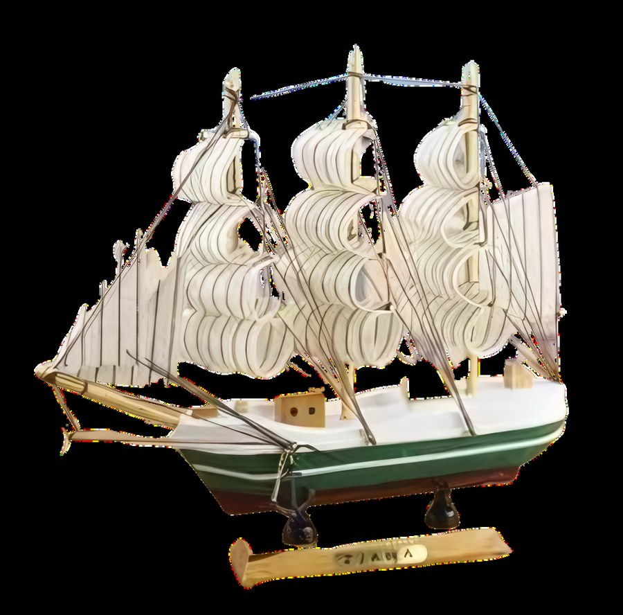 Wooden Sailing Ship Showpiece