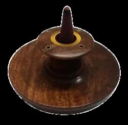 Wooden Coin Shape Incense Holder