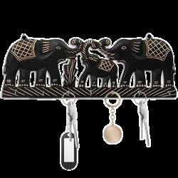 Wooden Elephant Design Key Hanger