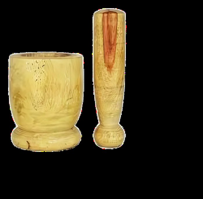 Wooden Mortar & Pestle