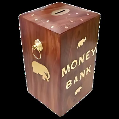 Wooden Money Bank